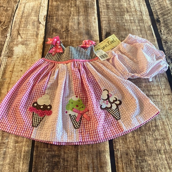 Rare Too Sz 9 months 2 piece tank dress - Picture 1 of 7
